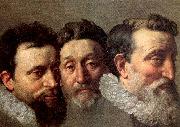 POURBUS, Frans the Younger Head Studies of Three French Magistrates oil